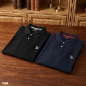 【Paul Smith】Paul Smith 繽紛小馬LOGO有機棉質長袖POLO衫(男款/多色)