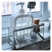 【gin gin】自動排水瀝水架 不鏽鋼瀝水架(304不鏽鋼 廚房收納架 水槽置物架 海綿菜瓜布收納架)