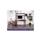 (店+)工業風低甲醛120公分雙抽屜附層架工作桌/電腦桌/書桌DE067BR-2DR-1