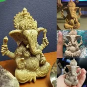 Indian Lord Ganesha Statue Sculpture Sandstone Elephant God