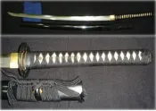 [勝虎堂]_陳長榮燒刃日本刀武藏袸與雙層刀架