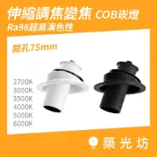 LED崁燈｜7.5cm伸縮變焦崁燈 Ra98高演色 防眩投射燈 商用居家照明 3500K 4000K 5000K 可調焦