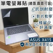 【Ezstick】ASUS X415 X415JP 靜電式筆電螢幕貼｜鏡面/霧面可選