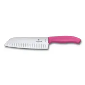 VICTORINOX 瑞士維氏 日式主廚三德刀 桃紅 6.8526.17L5B