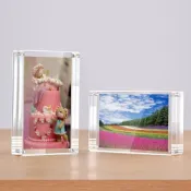 (店+)相框 水晶壓克力相框 透明 展示架 婚紗照 直式 橫式 厚版 雙面  5吋 6吋 7吋 8吋 4x6 5x7 相片框 照