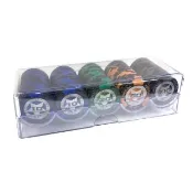 德州撲克麻將籌碼組100片含PVC收納盒(娛樂籌碼/桌遊/博弈/益智遊戲/樸克牌)
