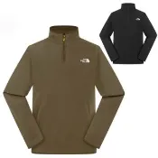 【The North Face】男 GLACIER FLEECE 1/4 ZIP 保暖刷毛拉鍊半開襟立領上衣.中層衣.運動休閒上衣/ 8KGK