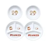 【CorelleBrands 康寧餐具】SNOOPY FRIENDS 4件式碗盤組(D16)