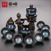 協貿國際日用品生活12館 豪峰紫砂自動茶具套裝家用懶人防燙茶器功夫茶壺茶杯茶海茶道配件