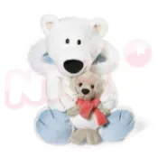NICI 30cm北極熊&海豹親子玩偶
