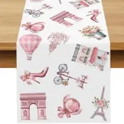 Paris Party Decorations Table Runner French Themed Party Dec