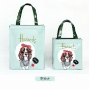 英國Harrods名品-都會物語-PVC鏡面果凍大容量單肩手提包拉鏈托特包環保防水外出踩街最亮麗，多色任選
