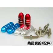 加長尖頭型 全鋁合金 防撞型 牌照螺絲 2顆入 不生鏽螺絲 車牌螺絲 汽車牌照螺絲 車牌螺絲 防鏽螺絲