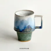 全球選品1館 生活百貨 桂榮 高顏值拿鐵拉花咖啡杯一豆多喝濃縮咖啡聞香杯窯變小馬克杯
