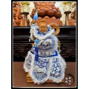【在地人佛俱】手工 太子戰甲 🤩金光閃閃 帥氣｜細工 銀蔥藍線 包蔥戰甲｜太子槍 奶嘴｜神衣 太子披風 ｜盤龍槍 古體槍