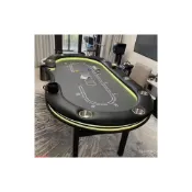 (店+)專業德州撲剋桌比賽棊牌室專用德州撲剋籌碼桌折疊桌麵佈墊 