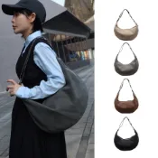 秋冬款【TAYLORS】難哄 麂皮絨斜跨半月包 柔霧質感 輕量收納 通勤休閒側背包 女用包款