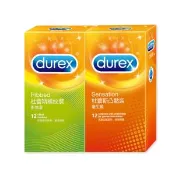 【愛合購】【Durex杜蕾斯】螺紋裝/凸點裝保險套(12入/盒)