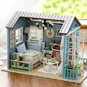 袖珍屋 中型及小型小屋 Z007 森藍時光 材料包