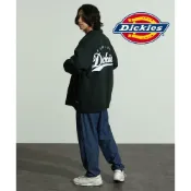 日本 DICKIES 迪凱斯 LOGO 標誌 棉質 刺繡 電繡 教練外套 外套 潮牌 潮流 流行 墨綠色