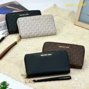 【New START美國精品服飾-員林】現貨 Michael Kors MK 拉鍊中夾 多功能 多卡層 手機包 中夾