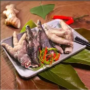 育膳 Yushan 鹹水 鳳爪 500克 鹹水雞 鹹水雞料理 下酒菜冷凍 追劇零食 台灣土雞 即食 雞爪