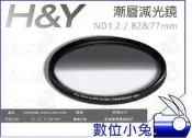 數位小兔【H&Y ND1.2 玻璃漸層減光鏡 82mm 公司貨】ND16 德國 玻璃 漸層鏡 漸層減光鏡 漸層鏡 無色偏