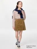 【UNIQLO】女童 燈芯絨褲裙 488234