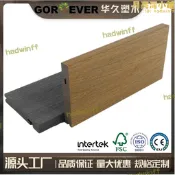 【全館免運】定製二代共擠塑木地板收邊板木塑踏步收邊條室外戶外WPC board