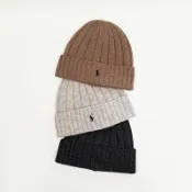 美國百分百【全新真品】Ralph Lauren 帽子 針織 毛線帽 RL 小馬 毛帽 三色 DB78