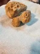 【一品冊二館】(特價優惠)石雕龜 (菊花玉(珊瑚玉化石)) 林賜龍