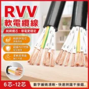 【免費開票】RVV電纜線 護套線 軟電纜 多芯電線 控制線 信號線 0.5 0.75 1 1.5平方 電源線 工業電線
