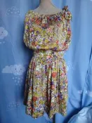楹 ~ 正品 iROO 彩色 夏日花園 洋裝 size: 38