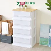 HOPMA 木天板四抽塑膠斗櫃 B-PP400【廠商直送 限單獨下單】台灣製造 層櫃 收納櫃 抽屜櫃 置物櫃【愛買】
