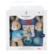 Peter Rabbit 嬰兒禮盒三件組｜彼得兔安撫娃娃＋固齒器＋布書｜彌月禮 新生兒禮物（盒子運送有破損，不影響內容物