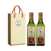 【YBARRA】益百萊 100%單一品種冷壓初榨橄欖油 500mlx2 兩入禮盒組(生飲級0.2%酸價/玻璃瓶/禮盒/雙10限定)