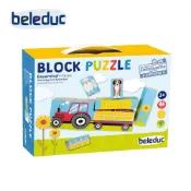 【德國Hape】beleduc貝樂多 積木拼圖-農場