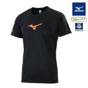 MIZUNO美津濃 羽球短袖T恤上衣 黑_72TAB50609