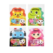 FOOD超人｜官方旗艦店 FOOD超人動物樂園/交通工具/恐龍王國/可愛公主貼紙包:60張貼紙