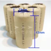 ➤➤➤ Ni-CD 鎳鎘 充電 電池 SC型 2000mAh 1.2V 電動手電鑽 吸塵器 掃地機電池