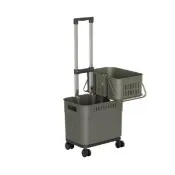 【p珍輕鬆旗艦店】雙層小推車(購物車 折疊購物車 小推車 買菜車 小拉車 預售12天)