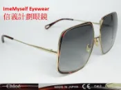 信義計劃 眼鏡 Chloe CH 0035S 太陽眼鏡 公司貨 義大利製 日本製 大方框 金屬框 sunglasses