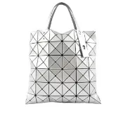 【ISSEY MIYAKE 三宅一生】BAO BAO LUCENT 6X6 亮面手提包(銀色)