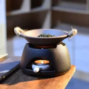 復古粗陶烘茶爐烤茶爐煎香爐烘茶器陶瓷茶葉提香器功夫茶具醒茶溫茶爐蠟燭加熱底座