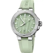 【ORIS 豪利時】Aquis 日期潛水機械錶-36.5mm(0173377704157-0741867FC)