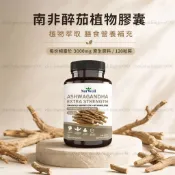 【買一送一】美國製 南非醉茄膠囊 含醉茄內酯與黑胡椒萃取 素食膠囊 120 粒/瓶