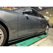 Audi A5 直上 一體式 230cm 可裁減 鋼琴烤漆黑 汽車 左右側裙 左右定風翼 側擾流