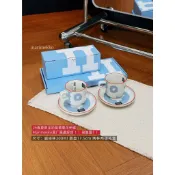 仙仙家 Marimekko26春夏限定奶藍罌粟花雙杯雙碟 咖啡杯碟