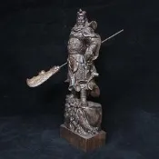 【樸緻精品】關聖帝君 義薄雲天 法像莊嚴 關公神像 木雕擺件 越南沉香木（GA-2030）