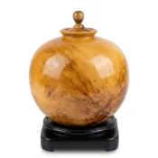 (店+)台灣檜木紅檜 maniki樹瘤瓶 高19cm A219 釘瘤鈦金閃花 十木工坊